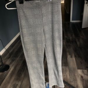 Tailored Pants with a checkered design